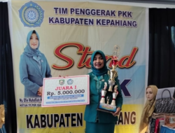 TP-PKK Kabupaten Kepahiang Juara Umum HKG PKK Provinsi Bengkulu