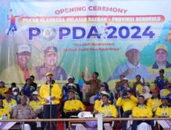 Pembukaan Popda 2024 Provinsi Bengkulu, Gubernur Rohidin: Raih Prestasi, Junjung Tinggi Sportivitas