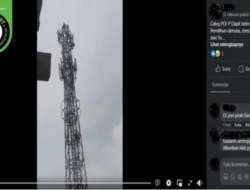 SALAH : Tidak Benar dalam Video Ini Seorang Caleg di Jatim Lompat dari Tower Pemancar Sinyal