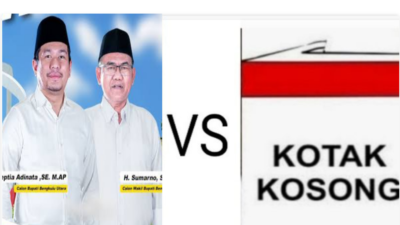 Arie-Sumarno Bakal Lawan Kotak Kosong Lagi Pilkada BU