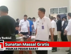 Sunatan Massal Gratis Digelar Pemkab Pesisir Barat