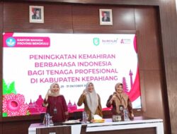 Balai Bahasa Provinsi Bengkulu Bekali Kemahiran Berbahasa 50 Tenaga Profesional Kepahiang