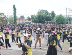 Ribuan Siswa dan Kepala OPD Ikuti Senam Massal Peringati HUT ke-56 Provinsi Bengkulu