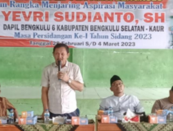 Yevri Sudianto Ajak Masyarakat Bengkulu Jaga Kondusifitas Pilkada Serentak 2024