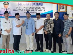 Wali Kota Bengkulu Temui Branch Manager PT Taspen Bengkulu