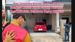 Kejari Bengkulu Sita Aset Tersangka Korupsi Mantan Kacab Bank Bengkulu