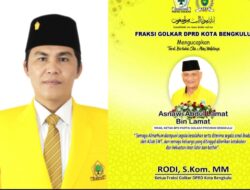Rodi Ketua Fraksi Golkar Kota Ucapkan Kabar Duka Atas Wafatnya Asnawi A Lamat
