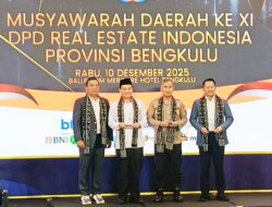 Sah, Syamsu Ihwan Kembali Dipercaya Sebagai Ketua DPD REI Provinsi Bengkulu