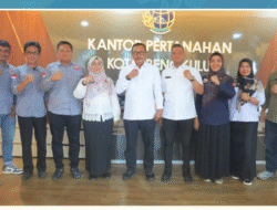 Kanwil BPN Provinsi Bengkulu Indera Imanuddin Sambangi Kantah Kota Bengkulu