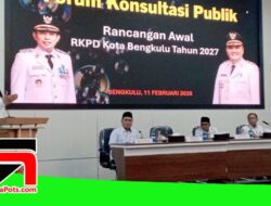 Susun Peta Jalan Pembangunan 2027, Pemkot Bengkulu Gelar Forum Konsultasi Publik RKPD