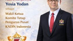 Yosia Yodan Ditunjuk sebagai Wakil Ketua Komite Tetap Pengurus Pusat KADIN Indonesia