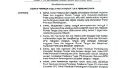 DPP Copot Ketua Fepi Suheri dan Oskar Lukito Sekretaris DPC PPP Benteng