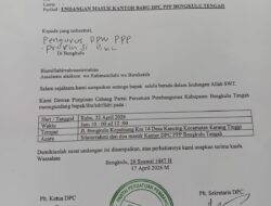 DPC PPP Bengkulu Tengah Gelar Syukuran dan Doa Masuk Kantor Baru