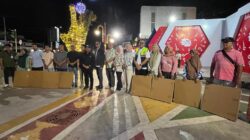 Dukung UMKM, Walkot Dedy Wahyudi Serahkan Bantuan Meja Portabel ke Pedagang Belungguk Point