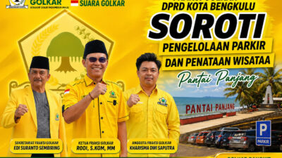 Pandangan Umum Fraksi Golkar Soroti Masalah Pengelolaan Parkir dan Penataan Wisata Pantai Panjang