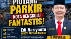 Sorotan Piutang Retribusi Parkir Kota Bengkulu Harus Jadi Momentum Pembenahan Tata Kelola PAD