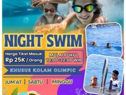 Cukup Bayar Rp25 Ribu, Warga Bengkulu Kini Bisa Nikmati Sensasi Berenang Malam di Tirta Amerta