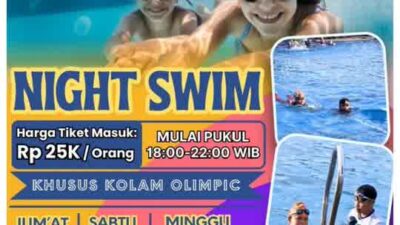Cukup Bayar Rp25 Ribu, Warga Bengkulu Kini Bisa Nikmati Sensasi Berenang Malam di Tirta Amerta