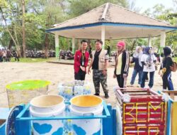 Jaga Wajah Pariwisata, BEM FEB Unib dan Dispar Kota Bengkulu Bersihkan Pantai Panjang