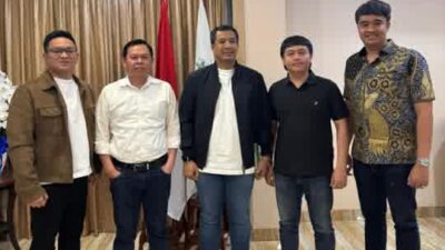 Ade Jona Prasetyo Temui Ketua DPD RI Dikawal Ketum Sekum BPD HIPMI Bengkulu Solid Dukunh Caketum