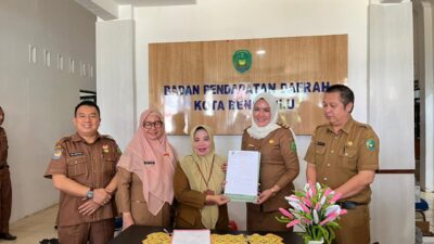 Bapenda Kota Bengkulu Gelar Sertijab Plt Sekretaris, Novita Sari Resmi Gantikan Sri Putri Yani
