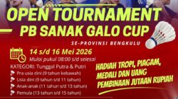 PB Sanak Galo Gelar Open Tournament Se-Provinsi Bengkulu, Perebutkan Hadiah Jutaan Rupiah