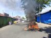 BBM Ditahan APH, Ratusan Nelayan Malabero Gelar Aksi Bakar Ban dan Blokir Jalan
