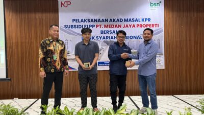 34 Debitur PT Medan Jaya Properti Tandatangani Akad KPR Massal BSN Serentak se-Indonesia