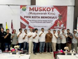 Lama Vakum, Bambang Supriadi Resmi Terpilih Jadi Ketua PBSI Kota Bengkulu Periode 2026-2030