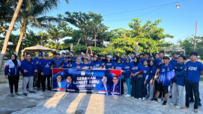 Gerakan Langit Biru Bersihkan Pantai, DPC Demokrat Kota Bengkulu Serukan Budaya Bersih Jaga Keindahan