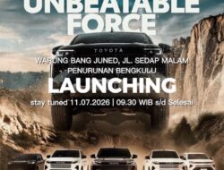 Besok Pagi Agung Toyota Bengkulu Luncurkan Toyota New Hilux Terbaru pada 11 Juli 2026 di RM Bang Juned