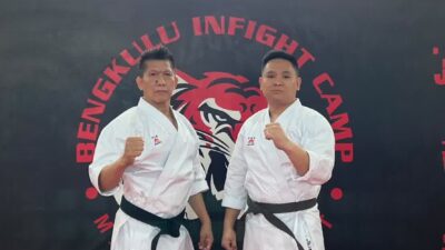 Yosia Yodan bersiap Menuju Ujian Terbuka Sabuk Hitam Karate Combat