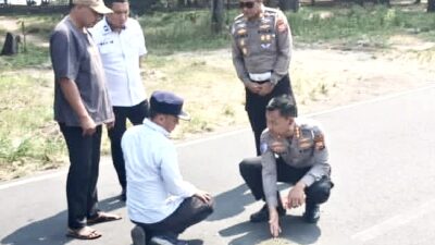 Cegah Balap Liar, Ditlantas Polda Bengkulu Pasang 7 Titik Speed Bump