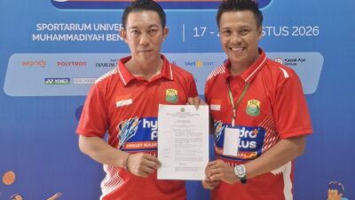 Akhir Penantian, Pengurus Baru PBSI Kota Bengkulu Periode 2026-2030 Resmi Terima SK