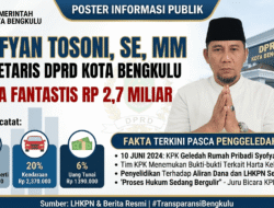 Tembus Rp2,7 Miliar! Intip Rincian Harta Fantastis Sekwan Kota Bengkulu yang Rumahnya Digeledah KPK