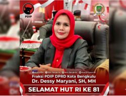 Momentum HUT RI, Desy Maryani Ajak Perkuat Semangat Perjuangan Aspirasi Wong Cilik di Kota Bengkulu