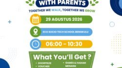 EST Bengkulu Gelar Fun Walk 2026, Pererat Kebersamaan Siswa, Parents, dan Keluarga Besar Yodan Group