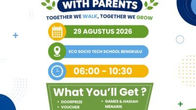 EST Bengkulu Gelar Fun Walk 2026, Pererat Kebersamaan Siswa, Parents, dan Keluarga Besar Yodan Group