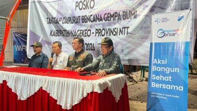 Komitmen Kemanusiaan TBIG di Flores: Salurkan Kebutuhan Pokok, Lanjut Sasar 23 Posyandu