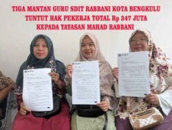 Tiga Mantan Guru SDIT Tuntut Rp 347 Juta. PH: Jika Tidak Dipenuhi Bawa ke PHI